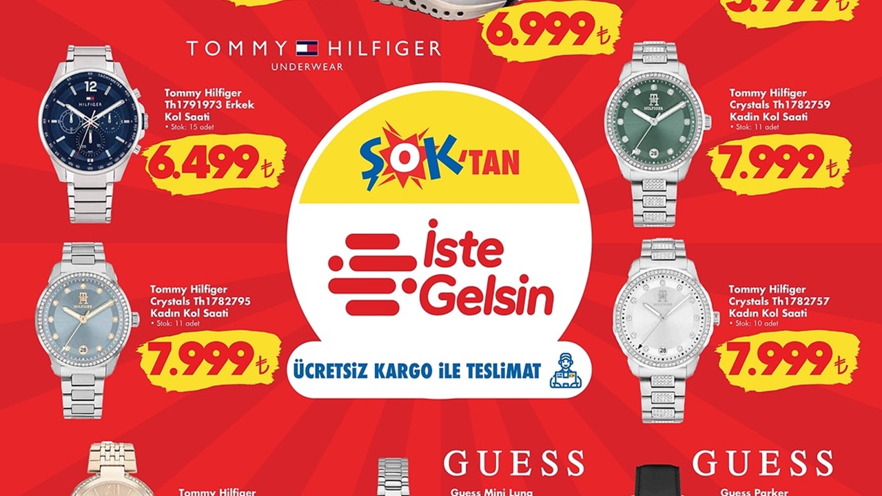ŞOK’ta On, Tommy Hilfiger ve Guess Ürünlerine DEV İNDİRİM Yarın Başlıyor